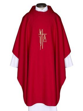 R.J. Toomey  JT386 Spirit/Hope Monastic Chasuble  Alpha Omega & Cross Design